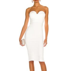 Revolve, white midi dress